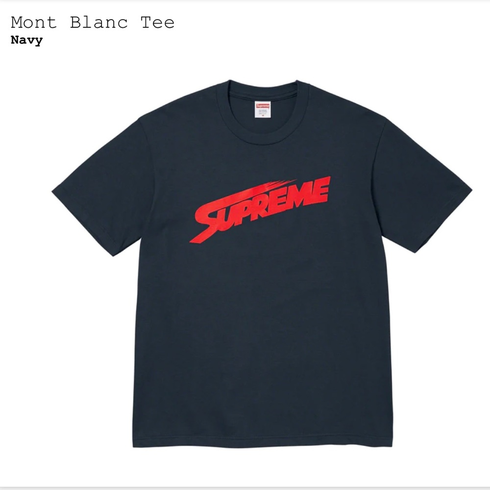 Supreme Mont Blanc Tee Navy XXL